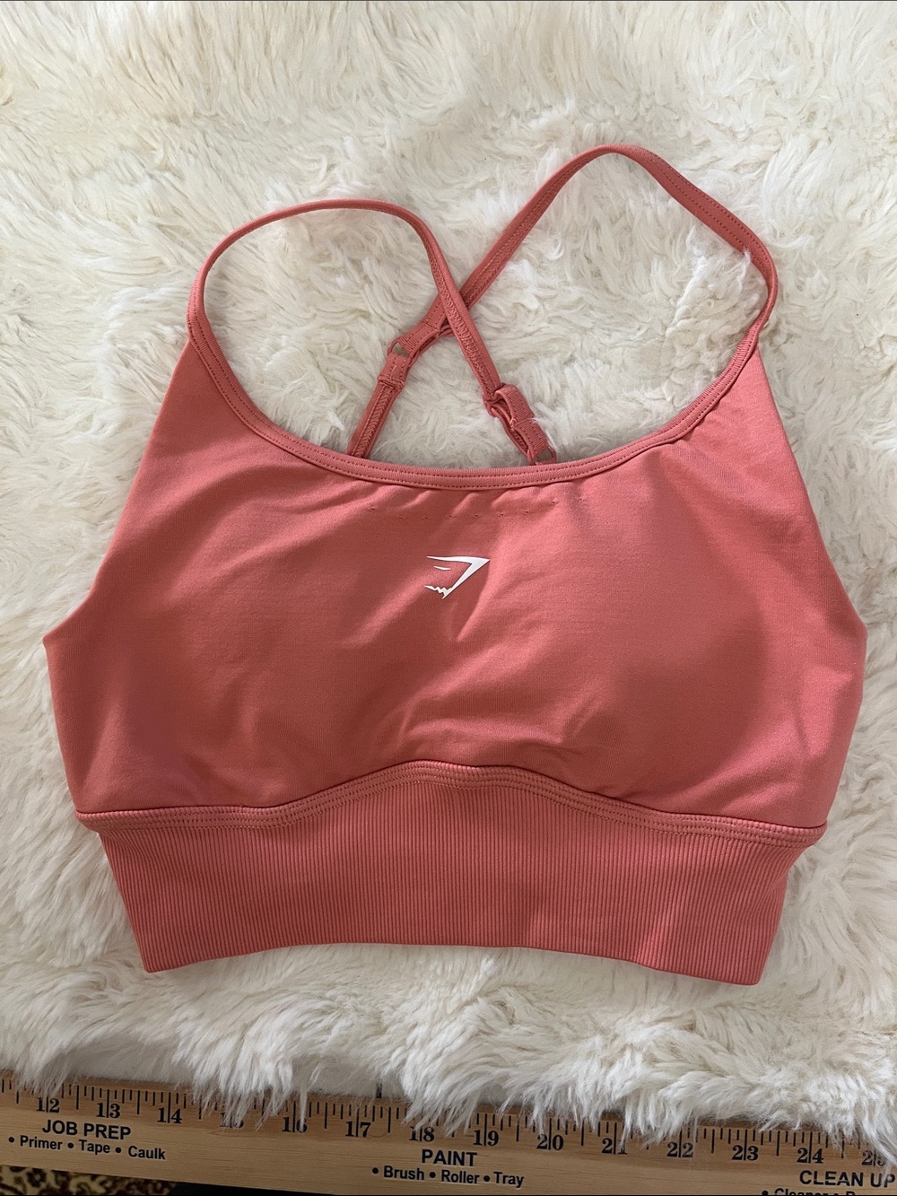 Gymshark Coral Pink Lightweight Seamless Sports Bra